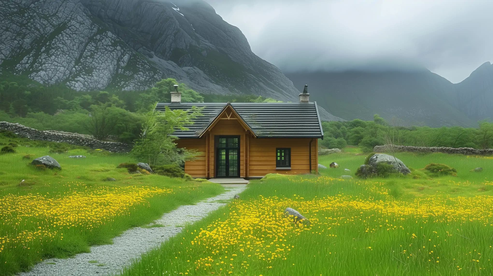 Sustainable Wooden Homes and Timber Cabins in Ireland landscape